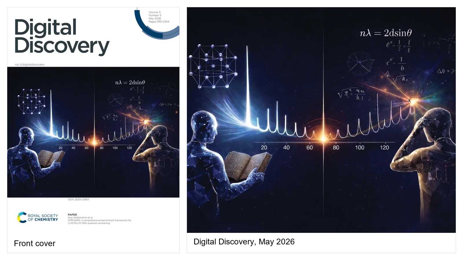 Front cover of Digital Discovery, volume 5 issue 5 (May 2026), featuring OPENXRD